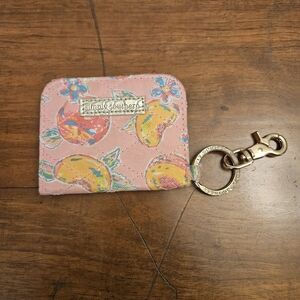 Simply Southern Pink ID Wallet Key Chain Peaches
